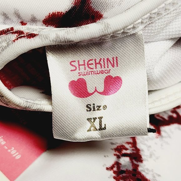 Skekini‎ Bikini XL - Burgundy Gray and White - NWT - Picture 3 of 8